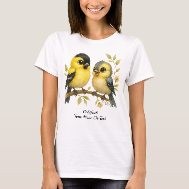 Camiseta Brilhante American Goldfinch (Frente)