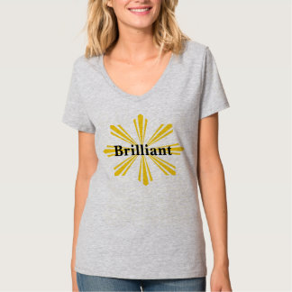 Camiseta Brilhante como uma explosão solar