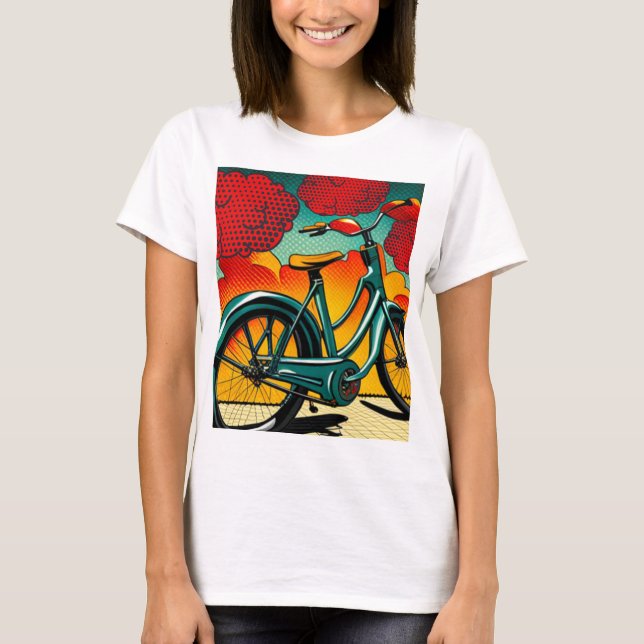Camiseta Brilhante de Bicicleta (Frente)