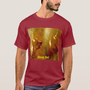 Camiseta Brilhar em minhas exibições de German shepherd