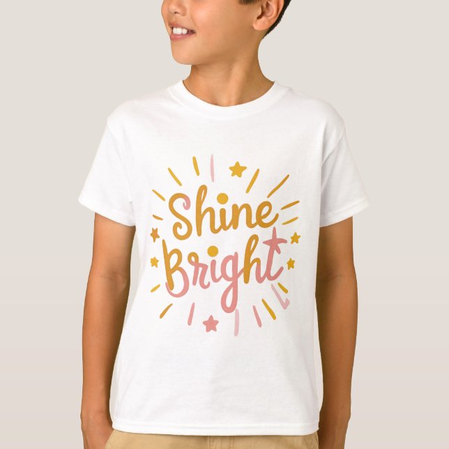 Camiseta Brilhe Forte – Design Energético e Positivo  (Frente)