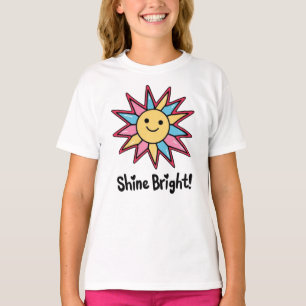Camiseta Brilho Brilhante: Uma Design Secundária Colorida