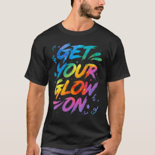 Camiseta Brilho com Cores Brilhantes 80 Tema