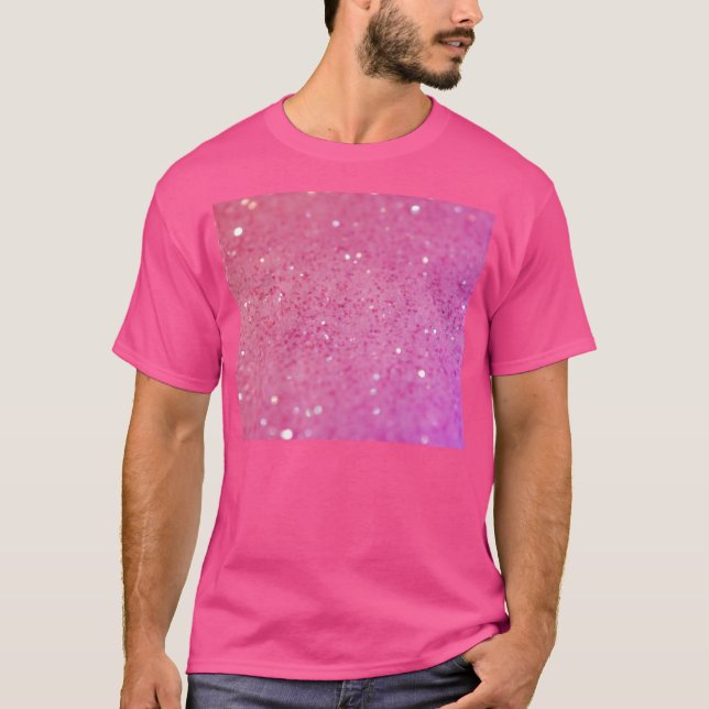 Camiseta Brilho do rosa quente - brilhante, Sparkles (Frente)