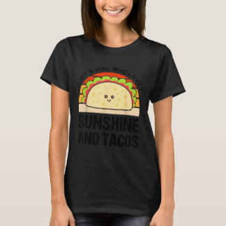 Camiseta Brilho do sol e taco cinco de maio festa mexicana