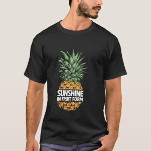 Camiseta Brilho do Sol em Forma de Fruta Fruta Verão Tropic