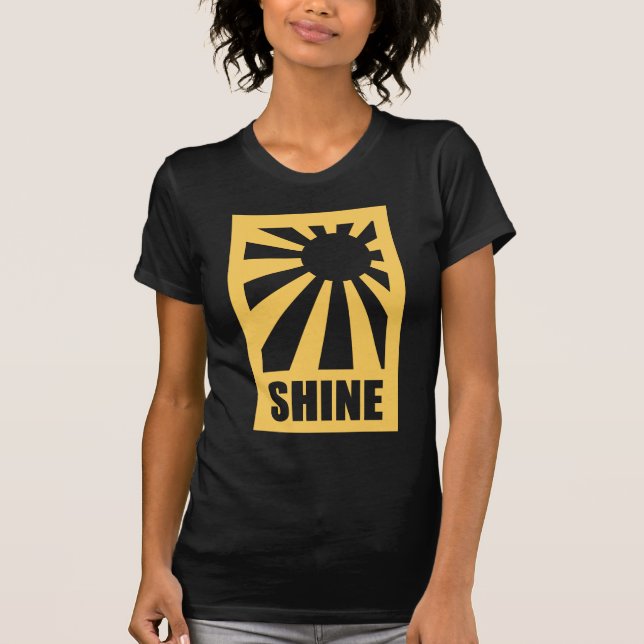 Camiseta brilho do sol - versão amarela (Frente)