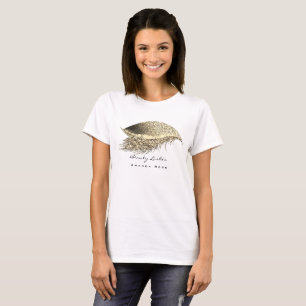 Camiseta Brilho Dourado do estúdio do chicote do estúdio 