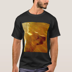 Camiseta Brilho Em Mim German shepherd Preto E Tan