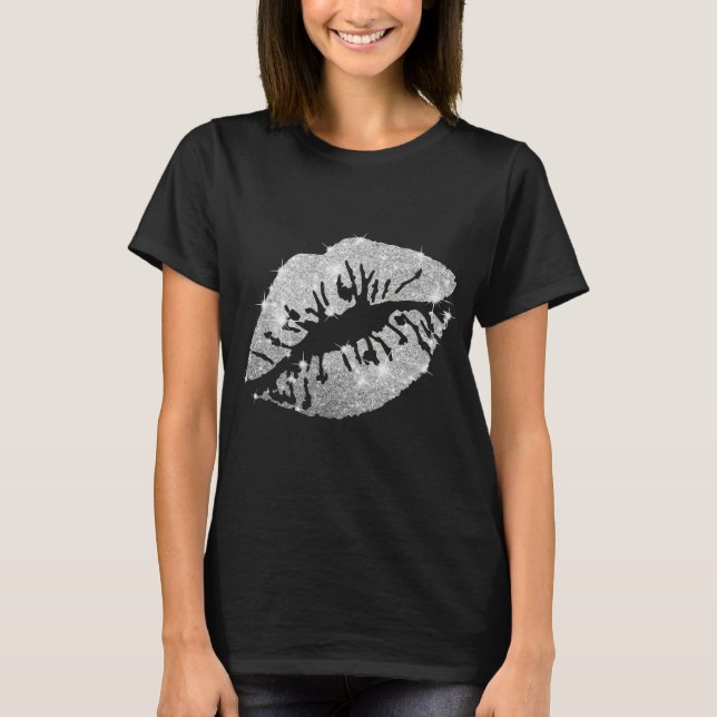 Camiseta Brilho Feminino Beijo (Frente)