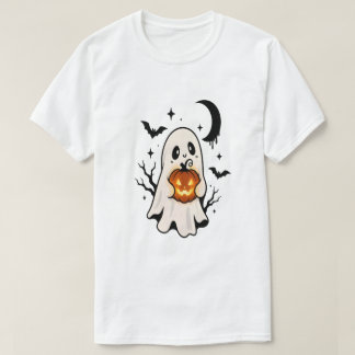 Camiseta Brilho Kawaii Fantasma
