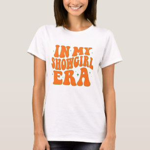 Camiseta Brilho na Minha Era de Showgirl Gráfico Groovy