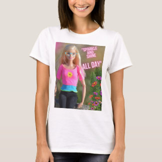Camiseta brilho o dia todo