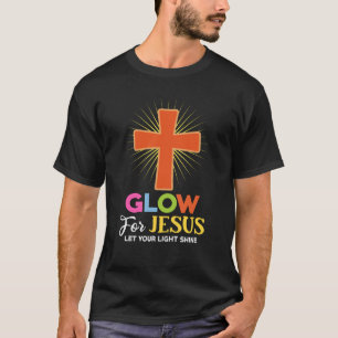 Camiseta Brilho para Jesus Cristo Cruz Cristã Bíblia de Jes
