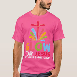 Camiseta Brilho Para Jesus Deixar Sua Luz Brilhar A Fé Atra