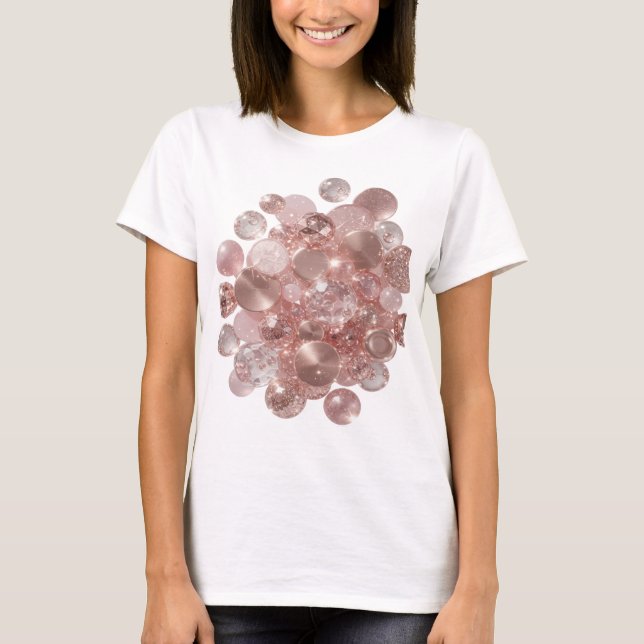Camiseta Brilho ROSE GOLD Prata Afiada (Frente)