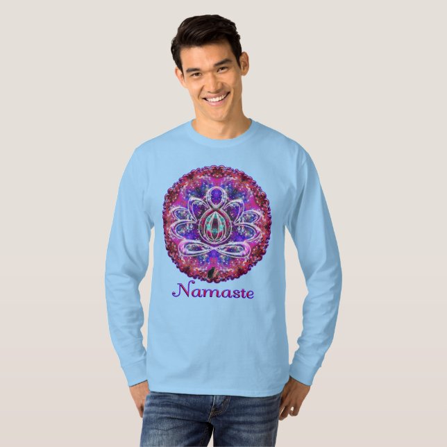 Camiseta Brilliance Zen Lotus Namaste (Frente Completa)