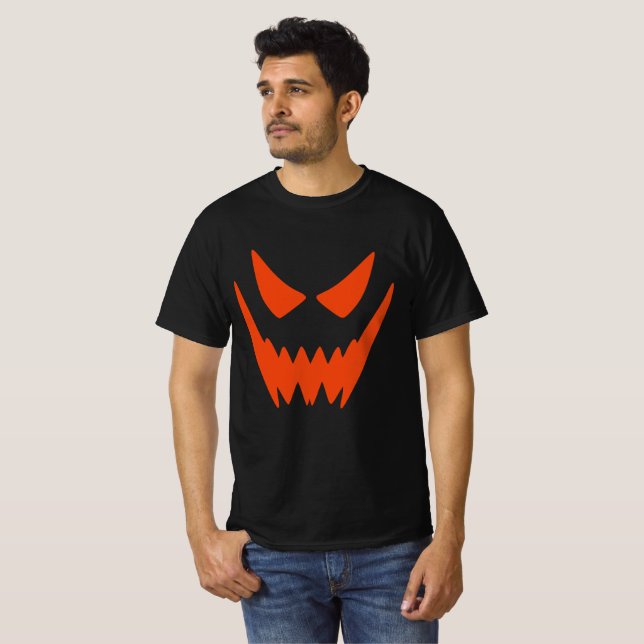 Camiseta Brincadeira Assustadora Pumpkin Jack O Lanterna Fa (Frente Completa)