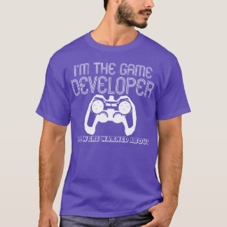 Camiseta Brincadeira de Desenvolvedor de Jogos Codificação 