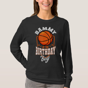 Camiseta Brincadeira Do Tema De Basquete De Birthday Boy Bd