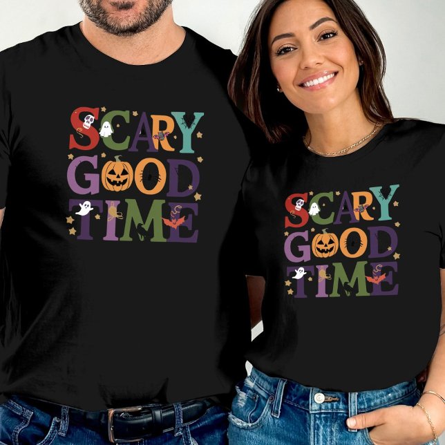 Camiseta Brincadeira dos Bons Tempos das Bruxas (Scary Good Times Halloween T-Shirt)