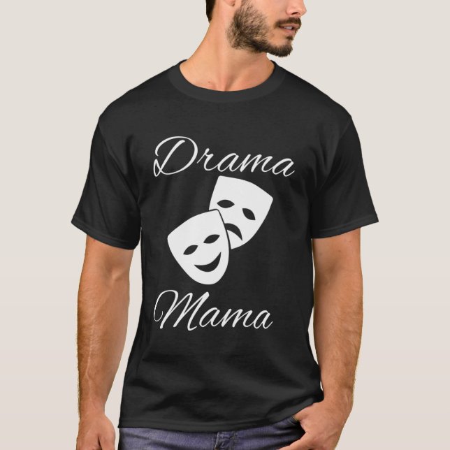 Camiseta Brincadeira Drama Mamãe Com Máscaras Pais De Atore (Frente)