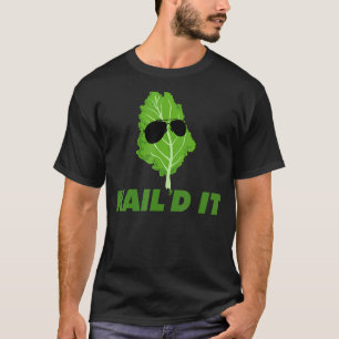 Camiseta Brincadeira engraçada com couve vegana Couve Sim,