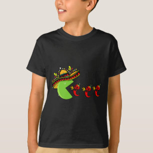 Camiseta Brincadeira Mexicana Sombrero Comendo Pimentos Que