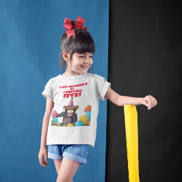 Camiseta Brincadeira Selvagem Selvagem de Chimpanzé