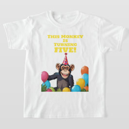Camiseta Brincadeira Selvagem Selvagem de Chimpanzé