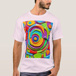 Camiseta Brincadeira Surreal Colorida