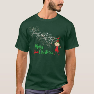 Camiseta Brincadeiras de Natal bonitas e divertidas Elfo