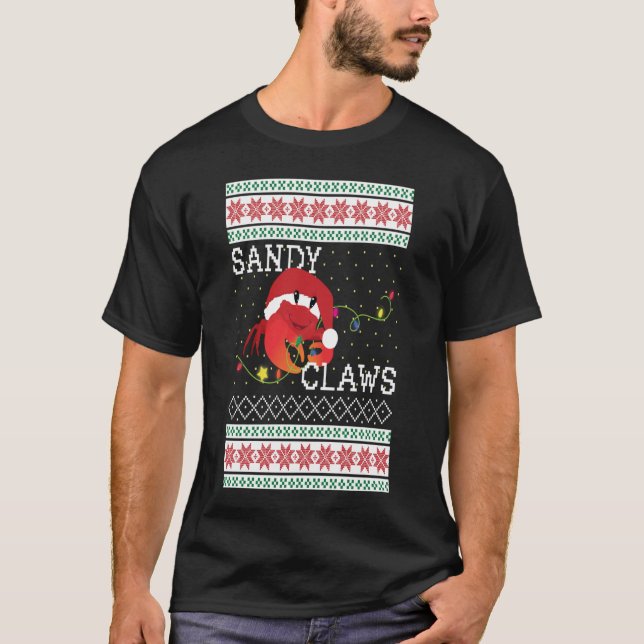 Camiseta Brincadeiras de Sandy Sandy, Doce De Natal Feio, D (Frente)
