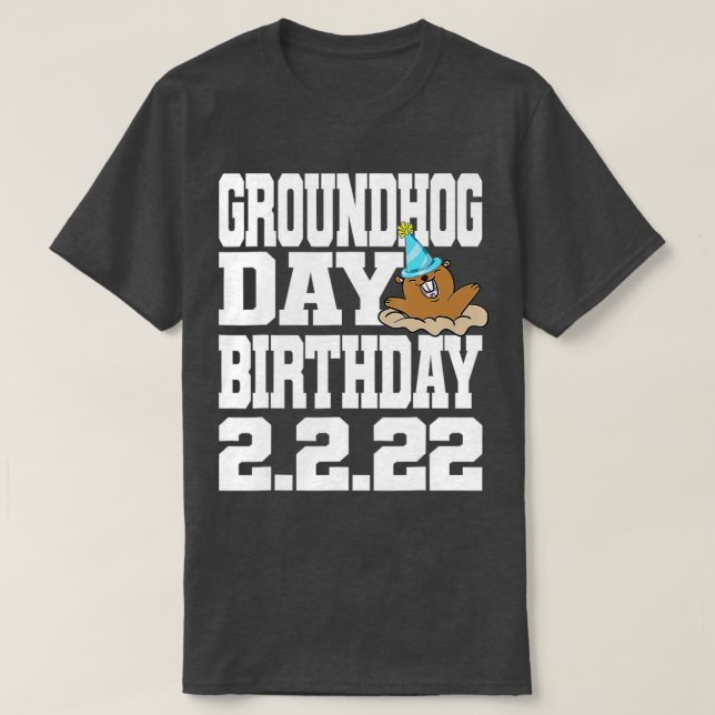 Camiseta Brincadeirinho Dia de Marmota Aniversário 2 (Frente do Design)