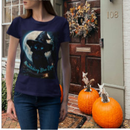 Camiseta Brincando de Gato Negro de Olho Azul