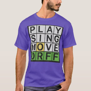 Camiseta Brincar Canto Mover Música ORFF Professor Engraçad