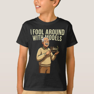 Camiseta Brincar Com Modelos de Trem Hobby Divertido Locomo