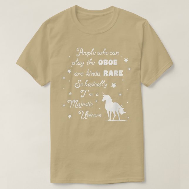 Camiseta Brincar com o Oboe significa que sou um mus do Uni (Frente do Design)