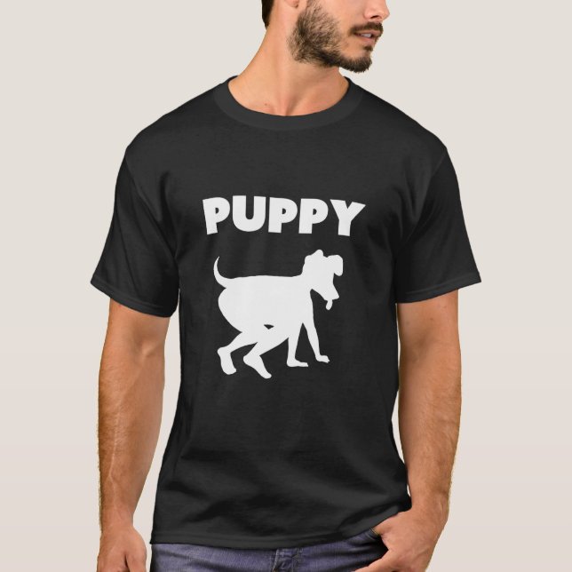 Camiseta Brincar Com Um Puppy Humano Para Um Pup Humano 1 (Frente)
