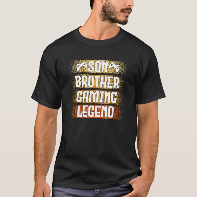 Camiseta Brincar Dizendo Lenda De Jogos Do Filho Irmão (Frente)