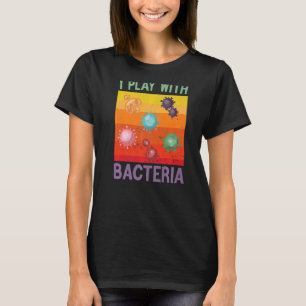Camiseta Brinco com Bactérias para o Microbiólogo Vintage B