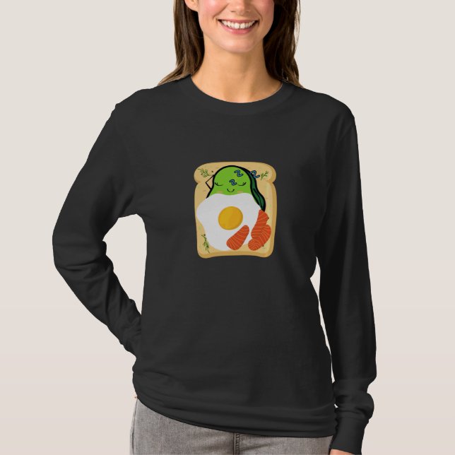Camiseta Brinde Bonita De Avocado Para Meninas Avocado E Ve (Frente)