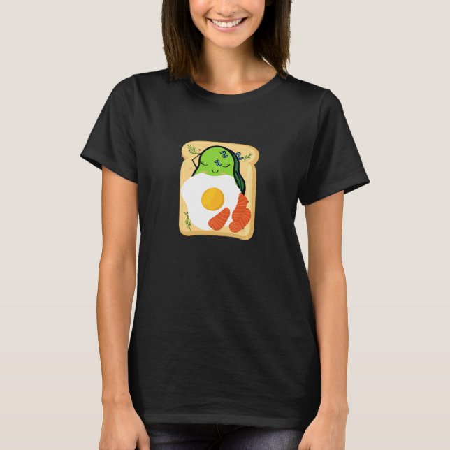 Camiseta Brinde Bonita De Avocado Para Meninas Avocado E Ve (Frente)
