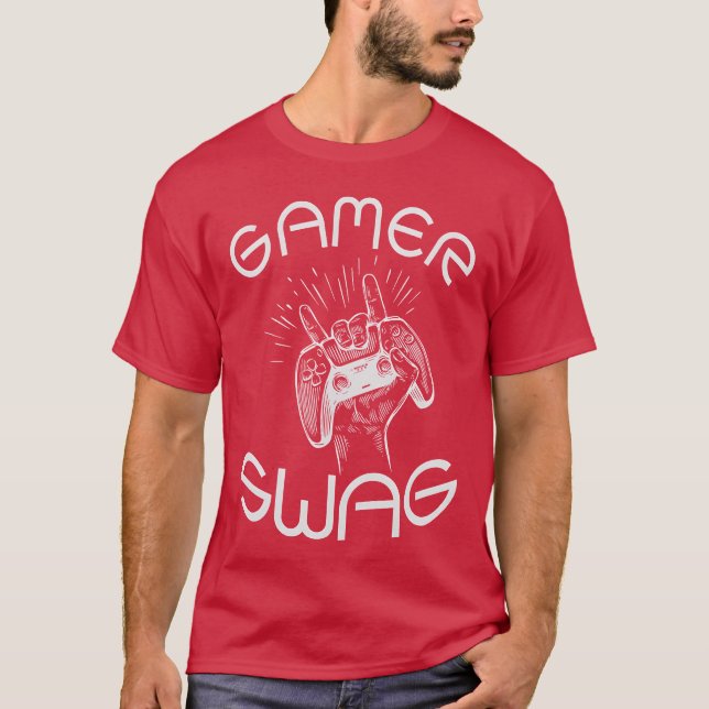 Camiseta Brinde de jogos Controle de jogador Amante de jogo (Frente)