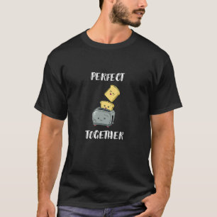 Camiseta Brinde de torradeira de café da manhã perfeito par
