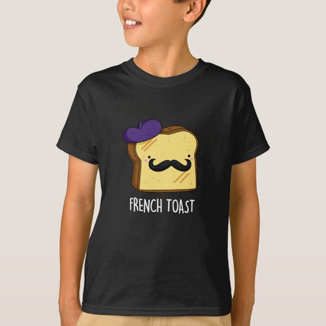 Camiseta Brinde Francesa Pão Engraçado Pun Escuro BG (Frente)