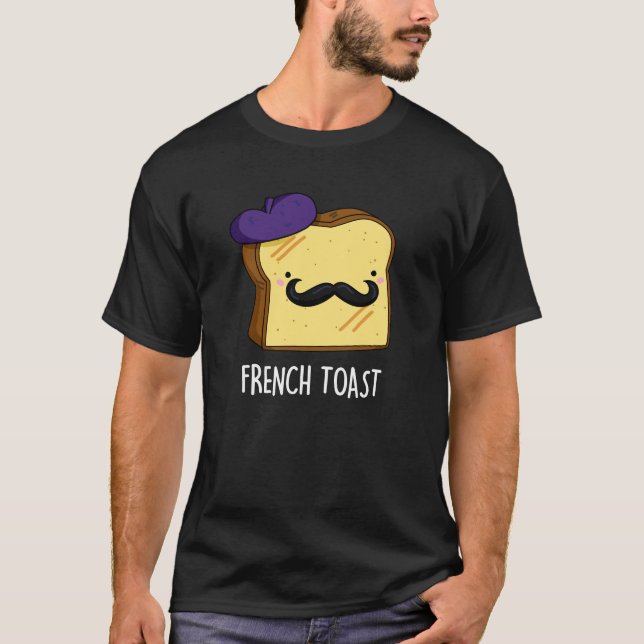 Camiseta Brinde Francesa Pão Engraçado Pun Escuro BG (Frente)