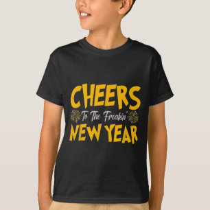 Camiseta Brindemos ao Ano Novo Maluco Véspera de Ano Novo 2
