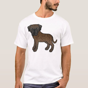 Camiseta Brindle English Mastiff Cute Cartoon Dog