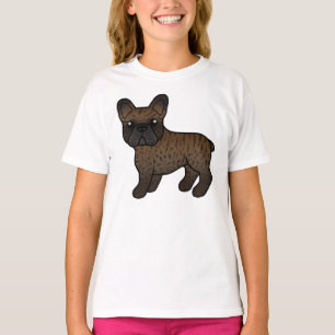 Camiseta Brindle French Bulldog Cute Cartoon Dog